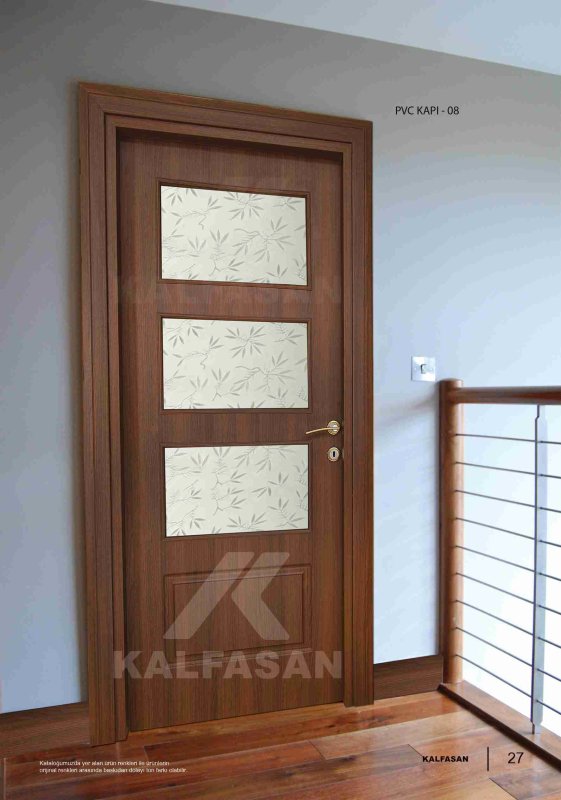 KALFASAN AHŞAP Membran Kapı Camlı 31