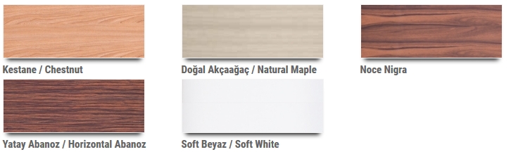 Elegance Soft seri Renkleri